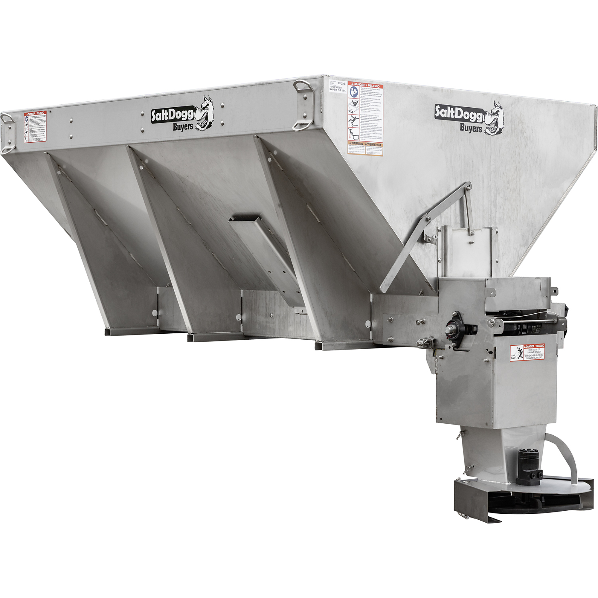 Buyers Products SaltDogg 10 Ft. X 52 In. Hydraulic Chain 304 Stainless Steel Spreader, Model # 14710F522211